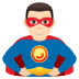 🦸🏻‍♂️ man superhero: light skin tone display on JoyPixels